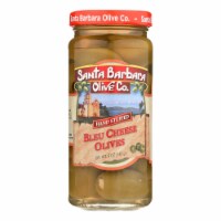 Santa Barbara Stuffed Olives - Bleu Cheese - Case of 6 - 5 oz.