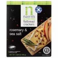 Nairn's Gluten Free Flatbread Crackers Rosemary & Sea Salt, 5.29 oz (Pack of 6)