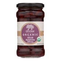 Divina - Organic Olives - Kalamata Sliced - Case of 6 - 5.6 oz.