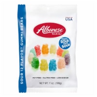 Albanese, Sour 12-Flavor Gummi Bears, 7 oz. Peg bag (6 count)