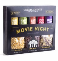 Urban Accents Popcorn Gift Set PopCorn Kernel &  Seasonings , (Pack of 6)