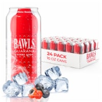 Guarana Cherry Soda: High Energy Caffeinated Drink, 16oz 24 Pack
