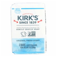 Kirk's Natural Castile Soap Original - 4 oz Each / Pack of 3