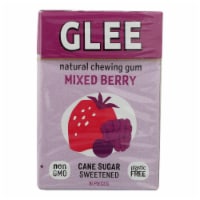 Glee Gum Chewing Gum - Triple Berry - Case of 12 - 16 Pieces