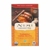 Numi Tea-Organic-Turmeric-Three Roots-12 Bags-Case Of 6