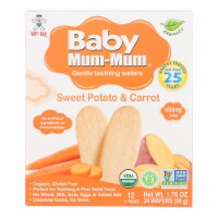 Baby Mum Mum Sweet Potato and Carrot Flavor Organic Baby Teeth Rice Rusk Organic Snack Perspective: Main