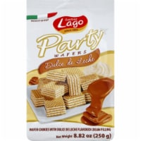 Gastone Lago Party Wafer Cookies Cream Dulce De Leche , 8.82oz (Pack of 10)