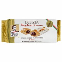 Matilde Vicenzi Delizia Hazelnut Cream Filled Puff Pastry, 4.41 oz [Pack of 8]