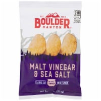 Malt Vinegar and Sea Salt Kettle Cooked Potato Chips - 1.5 oz. bag, 55 per case