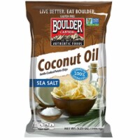 Boulder Canyon Coconut Oil with Sea Salt Kettle Cooked Potato Chips, 5.25 Ounce -- 12 case.