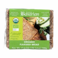 Genuine Bavarian Organic Bread - Flaxseed - Case of 6 - 17.6 oz.