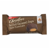 Chocolove Xoxox - Cup - Salted Caramel - Dark Chocolate - 2C - Case of 12 - 1.2 oz