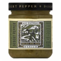 Desert Pepper Medium Green Salsa Del Rio, 16 OZ (Pack of 6)