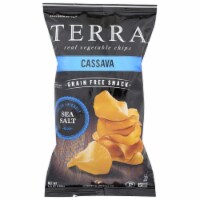 Terra Cassava Real Vegetable Chips Grain Free Snack Sea Salt, 4.2oz (pack of 12)