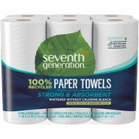Seventh Generation Recycled Paper Towels - White - Case of 4 - 140 Sheets