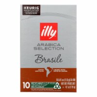 Illy Caffe Coffee - K-cup Braz Arabica Select for Keurig - 10 Pods - Pack of 6