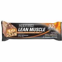 Detour Lean Muscle Cookie Dough Caramel Crisp Whey Protein Bar, 90 Gram -- 48 per case.