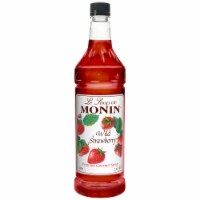 Monin Wild Strawberry Flavoured Syrup, 1 Liter -- 4 per case.