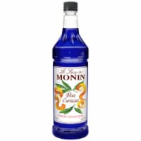 Monin Blue Curacao Flavor Syrup, 1 Liter -- 4 per case.