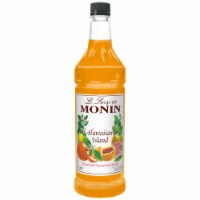 Monin Hawaiian Island Premium Gourmet Syrup, 1 Liter -- 4 per case.