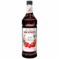 Monin Tart Cherry Syrup, 1 Liter -- 4 per case.