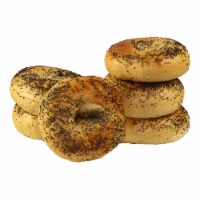 Just Bagels Poppy Bagel, 4 Ounce -- 48 per case.