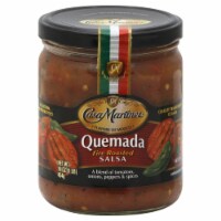 Casa Martinez Medium Quemada Fire Roasted Salsa, 16 Oz (Pack of 6)