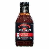 Kinder's Zero Sugar Smoked Red Jalapeno BBQ Sauce, 17.5 fl oz [Pack of 6]
