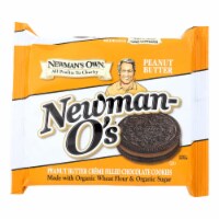Newman's Own Organics Creme Filled Chocolate Cookies - Peanut Butter - Case of 6 - 13 oz.