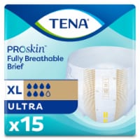TENA ProSkin Ultra Adult Incontinence Brief XL Heavy Absorbency Breathable, 68010, 60 Ct