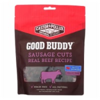 Castor and Pollux Good Buddy Sausage Cuts Dog Treats - Real Beef - Case of 6 - 5 oz.