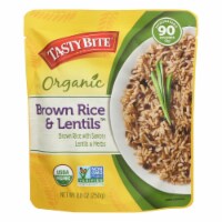 Tasty Bite Brown Rice & Lentils  - Case of 6 - 8.8 OZ