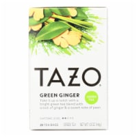 Tazo Tea Green Tea - Ginger - Case of 6 - 20 BAG