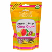 Yummy Earth Organic Vitamin C Drops - Citrus Grove - Case of 6 - 3.3 oz