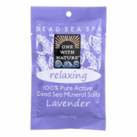 One With Nature Relaxing Lavender Dead Sea Mineral - Salt Bath - Case of 6 - 2.5 oz.