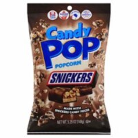 Snack Pop Snickers Candy Pop PopCorn, 5.25oz (Pack of 12)