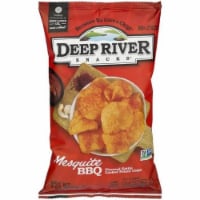 Deep River Snacks Mesquite BBQ kettle Cooked Potato Chips, 8oz (Pack of 12)