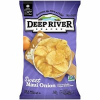 Deep River Snacks Sweet Maui Onion kettle Cooked Potato Chips, 8oz (Pack of 12)
