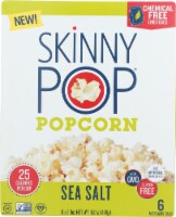 Skinny Pop Popcorn Sea Salt Micro Bag, 16.8 oz (Pack of 6)