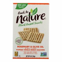 Back to Nature Rosemary & Olive Oil Whole Wheat Crackers