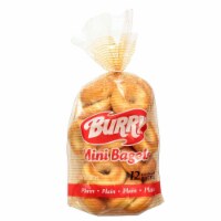 Burry Foodservice Thaw and Sell Sliced Plain Bagel, 1 Ounce -- 168 per case.