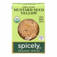 Spicely Organics - Organic Mustard Seed - Yellow - Case of 6 - 0.45 oz.