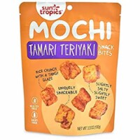 Sun Tropics Mochi Tamari Teriyaki Snack Bites Gluten & Dairy Free , 3.5oz (pack of 12)