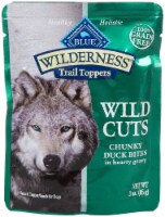 Blue Buffalo Wilderness Wild Cuts Trail Toppers Dog Duck in Gravy Perspective: Main