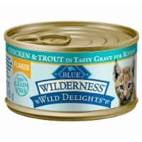 Blue Buffalo Wilderness Wild Delights Flaked Chicken and Trout Gravy for Kittens Perspective: Main