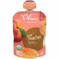 Plum® Organics Just® Peaches Stage 1 Baby Food Pouch