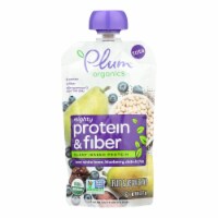 Plum® Organics Tots Mighty Builder Pear White Bean Blueberry Date & Chia Baby Food Pouch