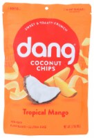 Dang Coconut Chips Tropical Mango Non GMO Plant Based Gluten Free, 3.17 oz (Pack of 12)
