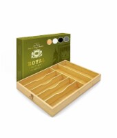 Royal Craft Wood Basic Silverware Drawer Organizer, Natural