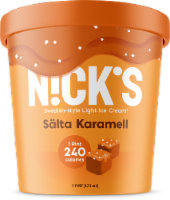 Nick's Swedish-Style Light Ice Cream, SÃ¤lta Karamell, Pint (8 Count)